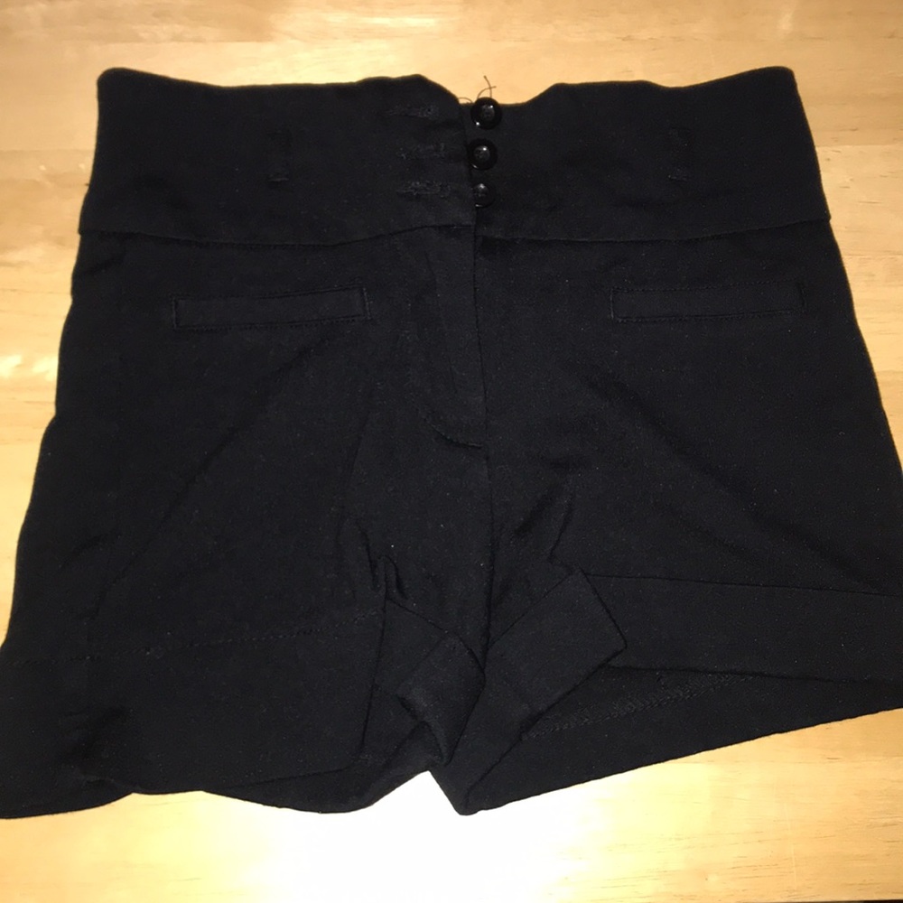 Black high waisted shorts